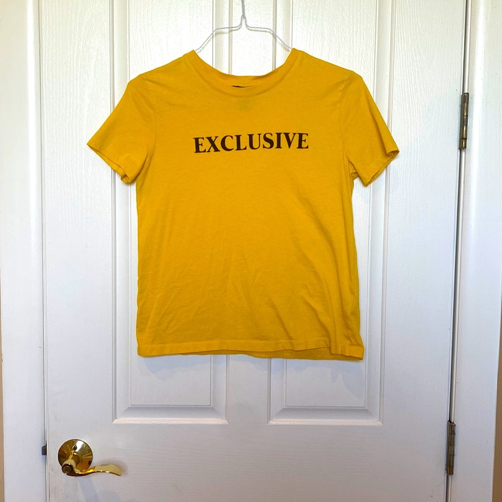 Yellow exclusive forever 21 shirt